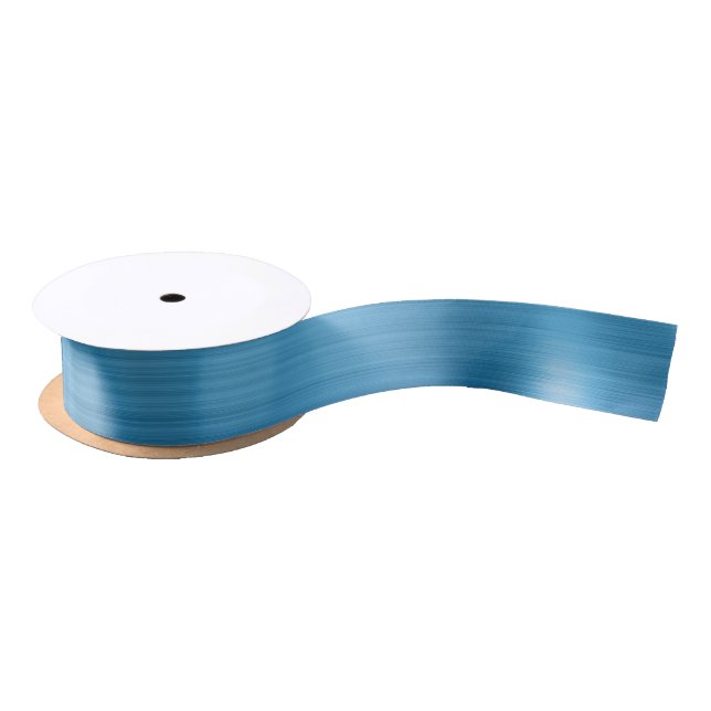 Chic Aqua Blue Christmas Satin Ribbon (Spool)