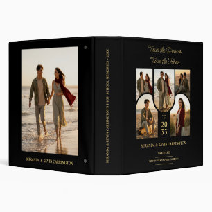 Chic Arched Collage Double Grads Twins TMF26 3 Ring Binder