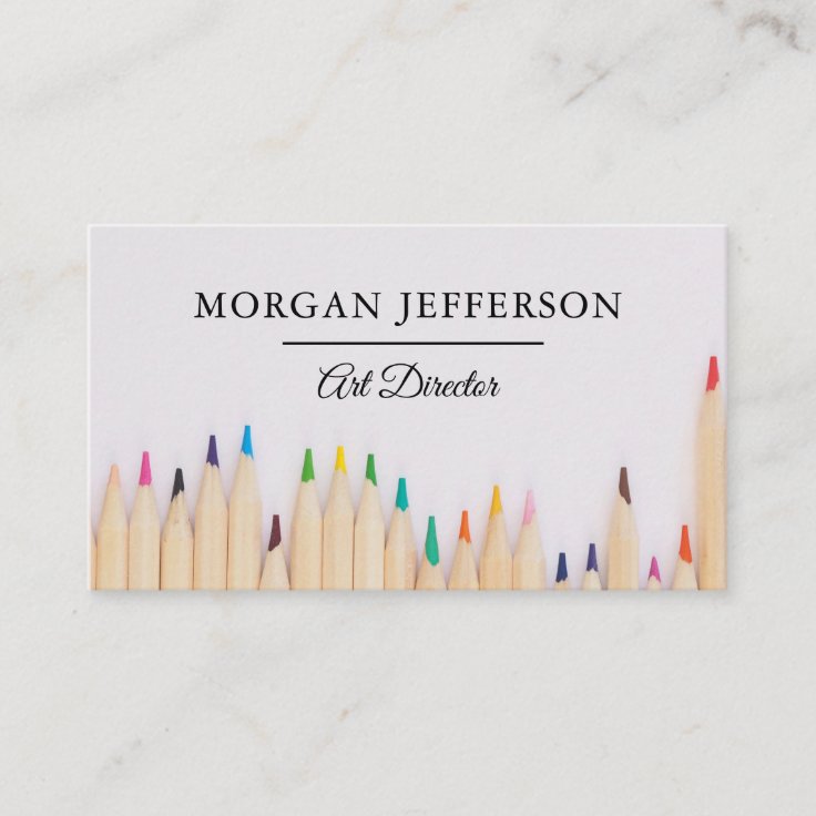 Chic Artist Modern Art Director Gallery Creative Business Card Zazzle