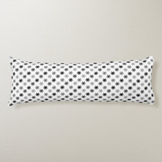 Chic Asterisks - Classic - White Background Body Pillow (Front)