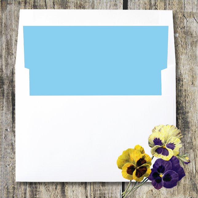 Chic Baby Blue softness for tender celebrations Envelope Liner (Creator Uploaded)