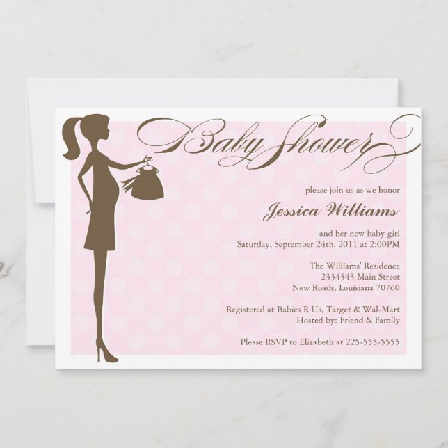 Chic Baby Shower Invitation (Front)