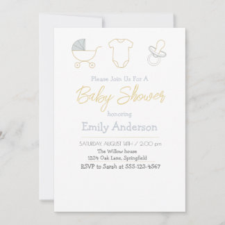 Chic Baby Shower invitation