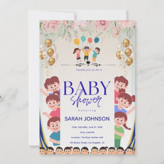 Chic Baby Shower Invitation | Elegant Floral