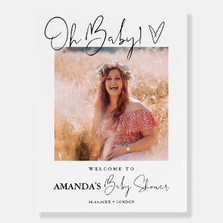 Chic Baby Shower Sign Foam Board