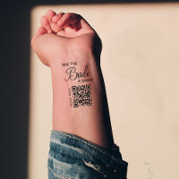 Chic Bachelorette Buy The Bride A Drink QR Code