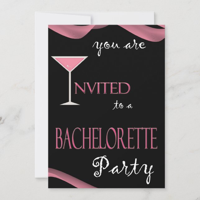 Chic Bachelorette Party Invitation (Front)