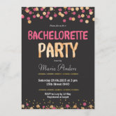 Bachelorette Party Invitations, Little Black Dress Invitation | Zazzle Bachelorette Party Invitations, Little Black Dress Invitation | Zazzle