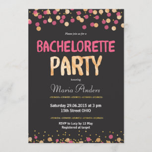 Chic Bachelorette Party Invitation