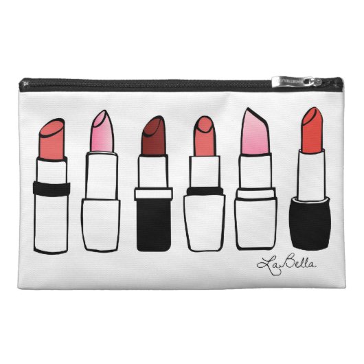 Chic Bagette Bag- Lipsticks Travel Accessory Bag (Front)