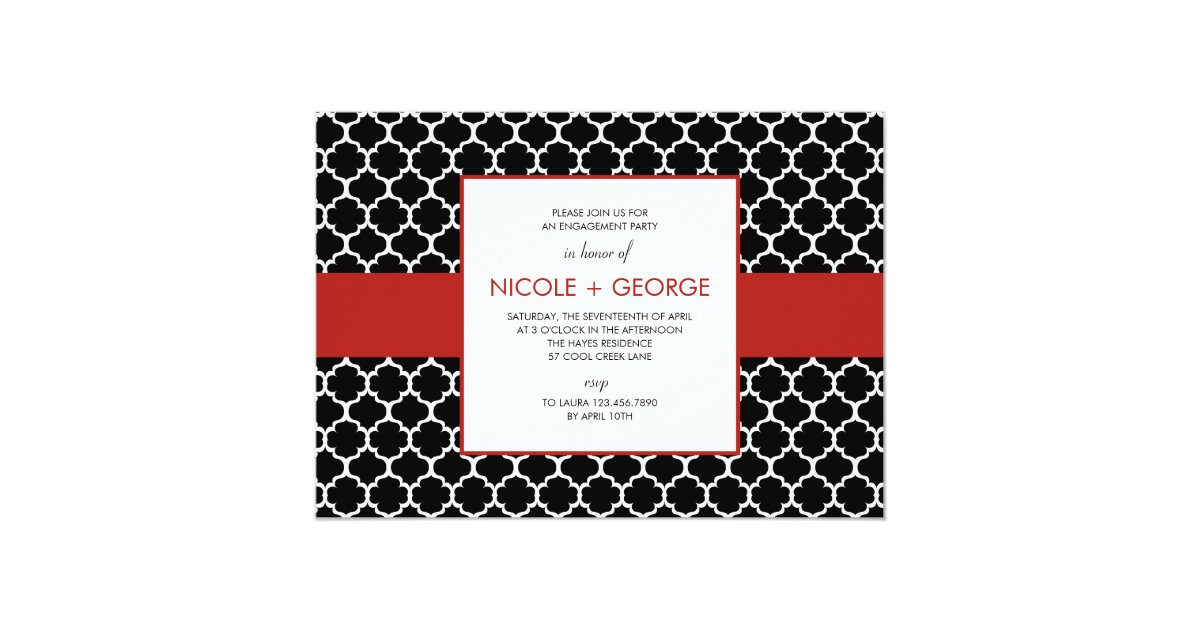 chic band general party invitation ruby zazzle com general party invitations
