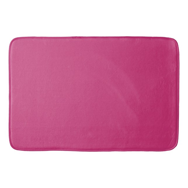 CHIC BATH MAT_ HOT PINK SOLID BATHROOM MAT (Front)