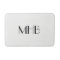 CHIC BATH MAT_WHITE  SOLID/ BLACK MONOGRAM