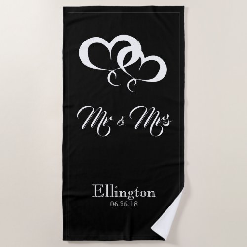 CHIC BEACH TOWEL_MR  MRS BEACH TOWEL