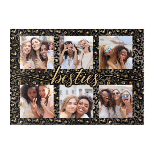 Chic Besties BFF Best Friends Photo Collage Acrylic Print
