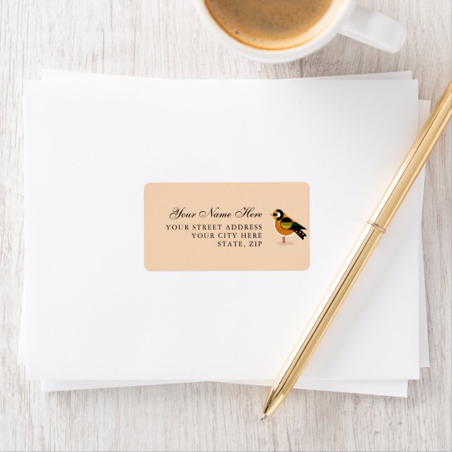 Chic Bird Mark Address Labels for Envelopes (Insitu)