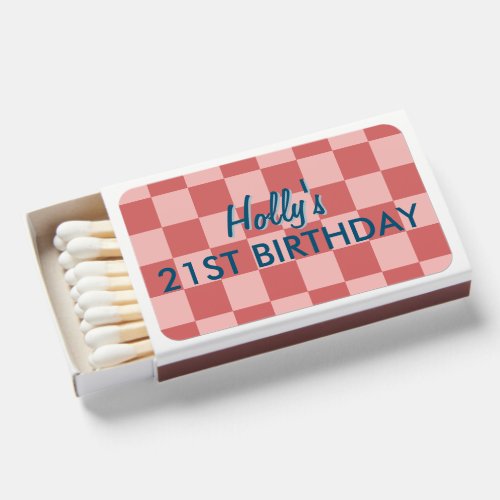 Chic Birthday Matchbox Decor  Matchboxes