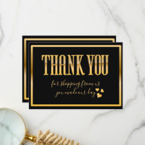 Anniversary Gold 50 YEARS INTO FOREVER Thank You Gift Tags