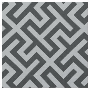 Magenta Grey and Black Ethnic Tribal Pattern Fabric