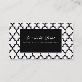 Chic Black And White Business Cards by cami7669 at Zazzle