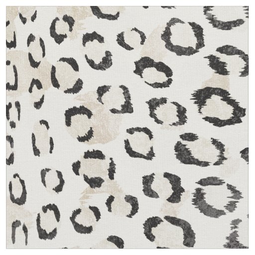 Chic Black And White Cheetah Print Fabric Zazzle Com