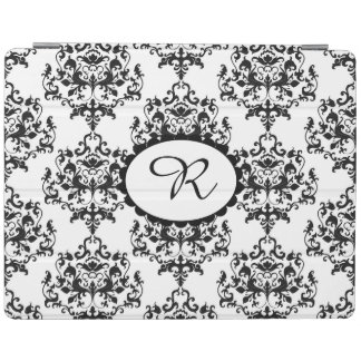 Chic Black and White Damask iPad Cover