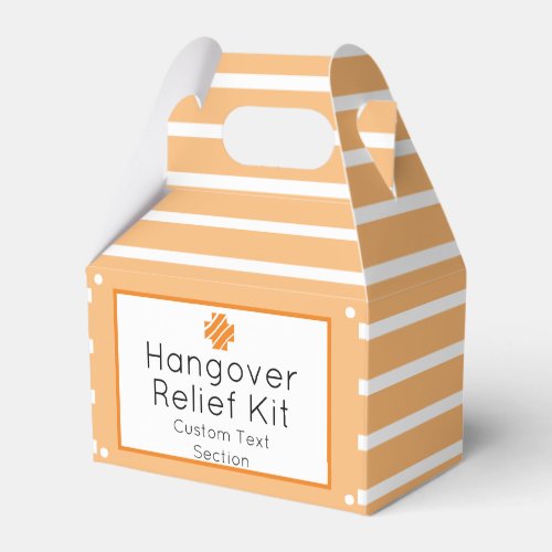 Chic Black and White Hangover Relief Kit Favor Box