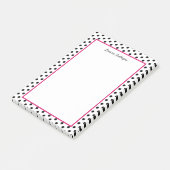 Chic Black and White polka dot  Post-it Notes (Angled)