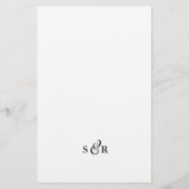 chic black-and-white wedding classic (Back)
