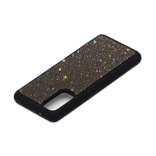 Chic Black Crystal Samsung Galaxy S20 Ultra Case (Front)