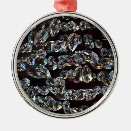 Chic Black Diamond Chrystal Abstract Pattern Gifts Metal Ornament