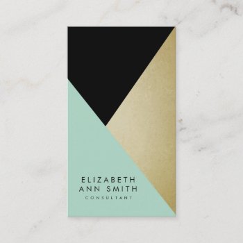 Chic Black & Gold Abstract Business Card Pack by TheCultureVulture at Zazzle