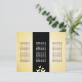 Chic Black & Gold Butterflies Tri-Fold Flyers (Standing Front)