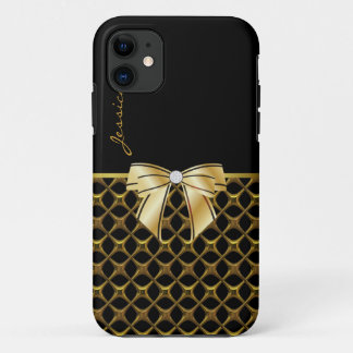 Chic Black & Gold Tone iPhone 5 Case