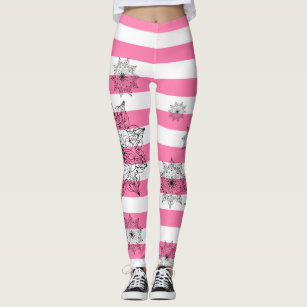 Black White Stripes Leggings