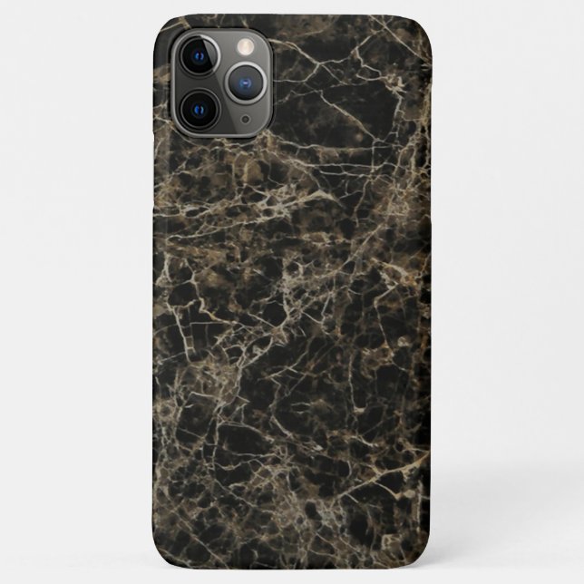 Chic black marbling pattern Case-Mate iPhone case (Back)