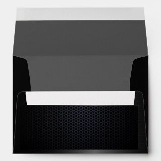 Chic black minimalist modern car business envelope