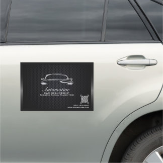 Chic black minimalist modern Car Magnet