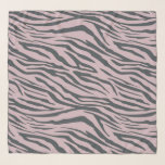 Chic Black Pastel Purple Zebra Pattern Scarf<br><div class="desc">Chic chiffon scarf with a stylish off-black and pastel purple zebra pattern. Elegant and fashionable design. Exclusively designed for you by Happy Dolphin Studio. If you need any help or matching products,  please contact us at happydolphinstudio@outlook.com.</div>