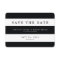 Chic Black Stripes Save the Date