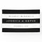 Chic Black Stripes Wedding