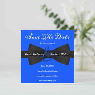 Chic Black Tie Gay Wedding Save The Date
