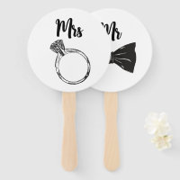Chic Black & White Bride or Groom Wedding Games 