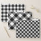 Chic Black White Buffalo Check Pattern