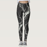 Chic Black & White Marble Look Glamour Leggings<br><div class="desc">Leggings</div>