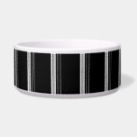 Chic black white striped  bowl<br><div class="desc">Chic black white striped</div>