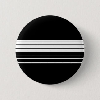 Chic black white striped button