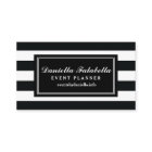 Chic Black &amp; White Stripes Professional Template Business Card | Zazzle
