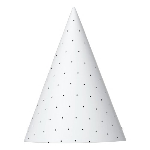 Chic black white tiny polka dots cute elegant party hat