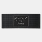 Chic Black White Wedding Personalized